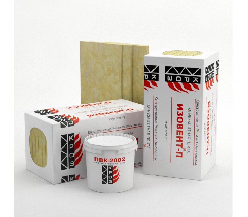 Огнезащитная базальтовая плита Изовент-П (R90–R180)