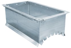 Врезка в круглый канал прямоугольного сечения