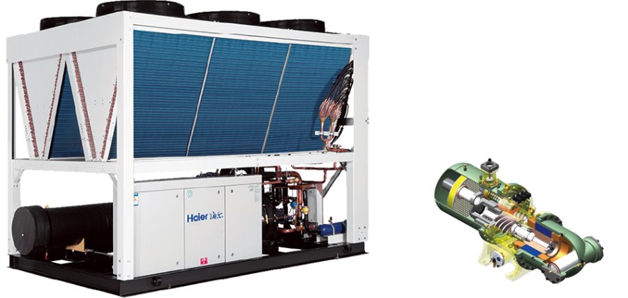 Винтовой чиллер Haier CI0530PANG с воздушным охлаждением, ведомый модуль Винтовой чиллер Haier CI0530PANG с воздушным охлаждением, ведомый модуль