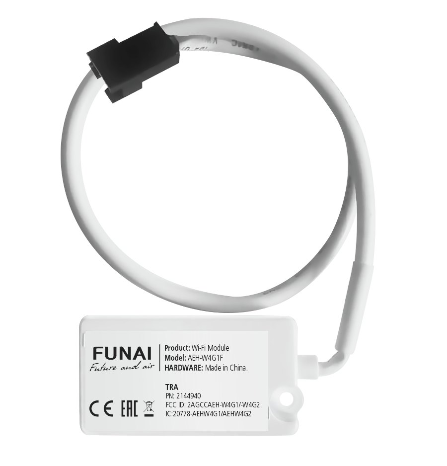 Wi-Fi-модуль FUNAI AEH-W4G1F для сплит-систем SENSEI 2025 (D06), SENSEI Inverter и мульти сплит-систем ORIGAMI